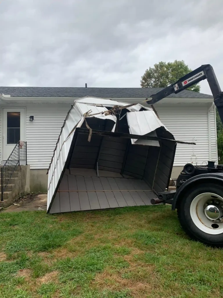 Shed Being Demolished